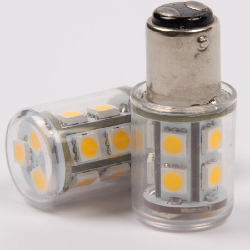 BAY15D BA15D หลอดไฟเรือเรือทางทะเลพร้อม 5050 13SMD