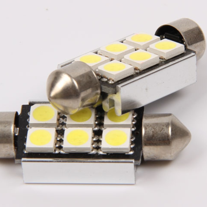 5050 6smd ข้อผิดพลาด c an bus free 36 มิลลิเมตรออโต้คาร์นำแสงพู่ห้อยนำแสงภายใน